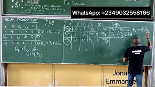 Simplex Method of Solving Linear Programming simplexmethod linearprogramming [upl. by Archle]