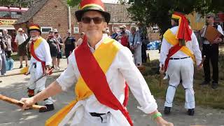 Green Oak Morris Men Doncaster at the Sandtoft Gathering 2024 [upl. by Tahmosh232]