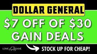 Dollar General 7 off of 30 Gain Couponing Deals for October 28th [upl. by Rick]