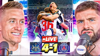 SCENES Newcastle DOMINATE PSG  Newcastle 41 PSG Highlights [upl. by Iahs]