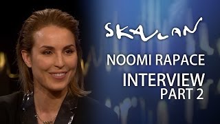 Noomi Rapace English Subtitles Jag hatade att vara dålig på grejerquot  Part 2  SVTNRKSkavlan [upl. by Intyre]