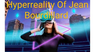 daily sociology concept UGC NETJRFTGT PGT Hyperreality Of Jean Bourdillard explained in Hindi [upl. by Khan945]