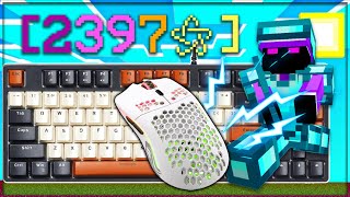 Relaxing Keyboard amp Mouse Sounds  Hypixel Solo Bedwars [upl. by Merkley]