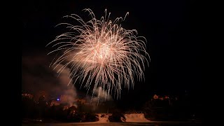 Das große RheinfallFeuerwerk in Schaffhausen 2023  Fire on the rocks [upl. by Heimlich804]