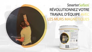 Comment Appliquer le Plâtre Magnétique  Peinture Aimanté  Smarter Surfaces France [upl. by Siugram]