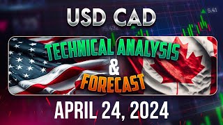 Latest USDCAD Forecast and Technical Analysis for April 24 2024 [upl. by Streeto]