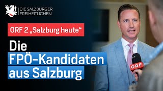 ORF 2  Salzburg Heute Die FPÖKandidaten aus Salzburg  Volker Reifenberger [upl. by Etireuqram884]