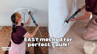 How to apply caulk for beginners  DIY MASTERCLASS  Sharns House [upl. by Pruter]