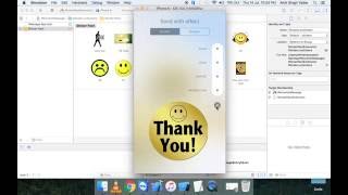 iMessage  Test 10 cool features of iMessages on Simulator using Xcode 8 and iOS10 [upl. by Esyned410]