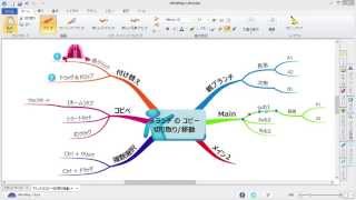 iMindMap6の使い方 ４ 「ブランチのコピーや切り取り、移動方法」 [upl. by Natale]