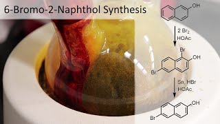 Preparation of 6Bromo2naphthol from 2Naphthol [upl. by Urbain]