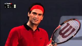 Top Spin 4 Online 29 Federer VS Agassi III [upl. by Nolahs]