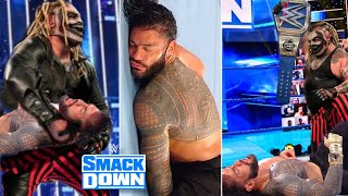 The Fiend Returns And Challenges Roman Reigns For Universal Championship On Friday Night Smackdown [upl. by Sualk]