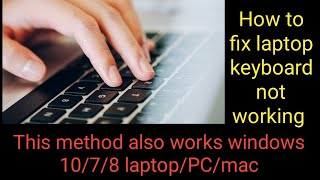 keyboard not working laptop windows 1078 [upl. by Ahsienel]