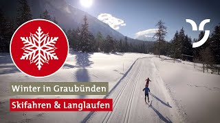 Skifahren und Langlaufen in Graubünden [upl. by Niffirg]