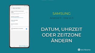 Datum Uhrzeit oder Zeitzone ändern  Samsung Android 11  One UI 3 [upl. by Quinby]