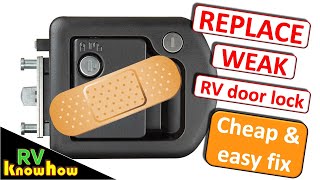 Broken RV door lock or latch repair get this upgrade or replacement [upl. by Mikahs]