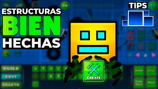 📐 cómo CREAR ESTRUCTURAS BIEN HECHAS en GEOMETRY DASH  Megatronic [upl. by Tlevesor]