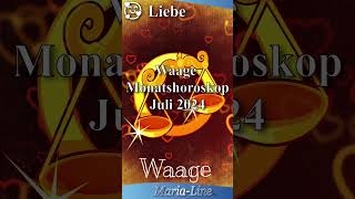 Waage LIEBE ❤️ Horoskop Juli 2024 [upl. by Annez53]