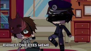 TW rhinestone eyes meme  Michael Afton  FNAF [upl. by Adnilak594]