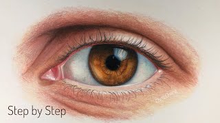 How To Draw Realistic Eye  Step by Step amp Easy To Follow [upl. by Jenesia271]