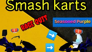 Smash karts  A rainbow colour name player rage quit 😂😎  TechnoDreamdreamdude777 [upl. by Aynodal]