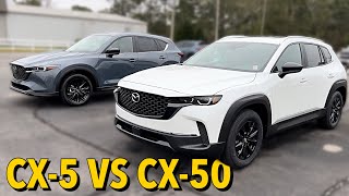 Mazda CX50 Preferred Plus vs Mazda CX5 Carbon Edition Comparison in 8 minutes [upl. by Phebe]