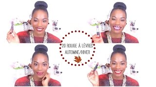 Top 20 rouge à lèvres AutomneHiver  Swatches ❤︎ [upl. by Clement551]