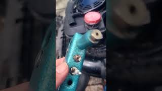 Installing a mower recoil replacement by rivots [upl. by Nelleh248]