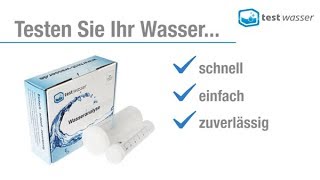 Trinkwasser Test für Leitungswasser – Wasser testen lassen und Trinkwasserqualität ermitteln [upl. by Anthia181]