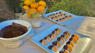 RURAL LIFESTYLE ITALY  chocolate mandarin snack citrus harvest for natural Christmas decor [upl. by Krik]