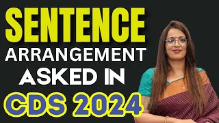 Sentence Arrangement asked in CDS 2024  PQRS PARAJUMBLES  English With Rani Maam [upl. by Mond]