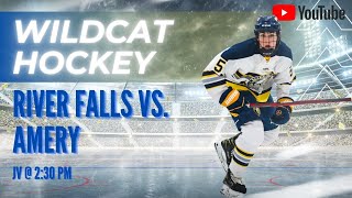 River Falls Wildcats JV Hockey vs Amery  Day Two JV Winter Showcase [upl. by Johnston]