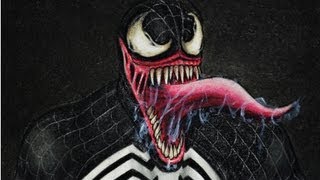 CÓMO DIBUJAR A VENOM SPIDERMAN [upl. by Diannne]