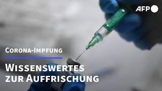 CoronaImpfung Wissenswertes zur Auffrischung  AFP [upl. by Christianity]