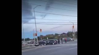 Major Road Accident in Ontario Canada  Be Very Careful [upl. by Nessim]