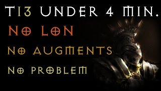 Torment 13 under 4min No LoN  Augments Build  Diablo 3 RoS 242 LIVE  Gaming with Baromir [upl. by Ayiram205]