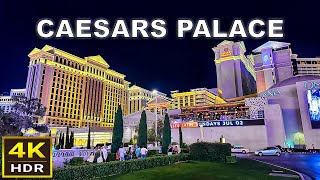 4K HDR Caesars Palace Las Vegas Walkthrough and Room Tour  2023 [upl. by Nnarual232]