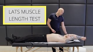 Lats Muscle Length Test [upl. by Rainer]