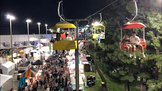 FULL 13 minute ride on a GA STATE FAIR Sky Bucket 10123 [upl. by Kohcztiy]