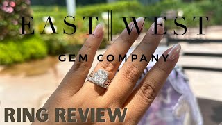 East West Gem Co Moissanite Engagment Ring Review and Process [upl. by Irec93]