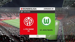 GOLEADA APOTEÓSICA  Mainz 05 vs Wolfsburgo  modo carrera [upl. by Nitaj536]