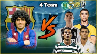 1984 Maradona 🆚 Team Ronaldo💪RMJUVALNSCP [upl. by Corri]