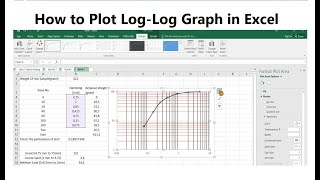 How to plot Log graph in excel [upl. by Messere]