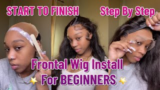 The ULTIMATE MELT From START TO FINISH  Frontal Wig Install For BEGINNERS [upl. by Aicenra]