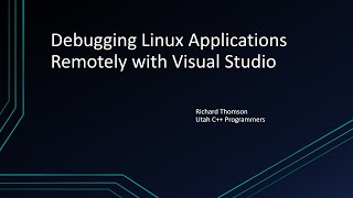 Debugging Linux Applications Remotely with Visual Studio [upl. by Haodnanehs]