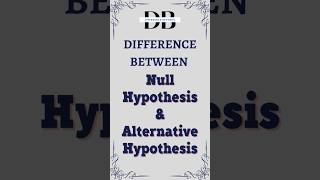 Difference Between Null Hypothesis and Alternative Hypothesis  Null vs Alternative Hypothesis [upl. by Candra]