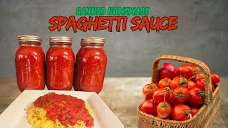 Canning Spaghetti Sauce with Fresh TomatoesWater Bath Method [upl. by Raphaela245]