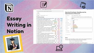 how i wrote my dissertation with notion 🤓 notion tour [upl. by Ielarol748]