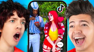 Exposing My LITTLE BROTHERS TikTok Likes [upl. by Emmalee]